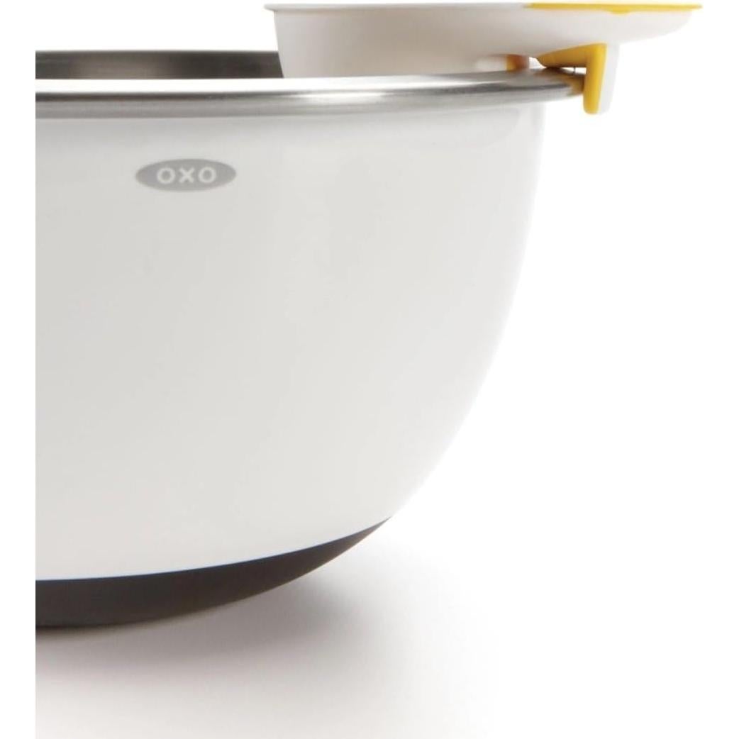 Separador de Huevos 3 en 1 OXO Good Grips, Blanco y Amarillo