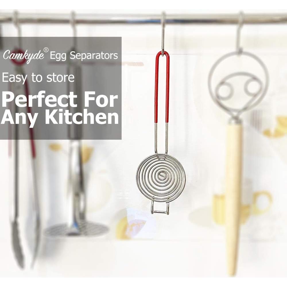 Separador de Huevos CAMKYDE Acero Inoxidable Rojo 0.095 kg