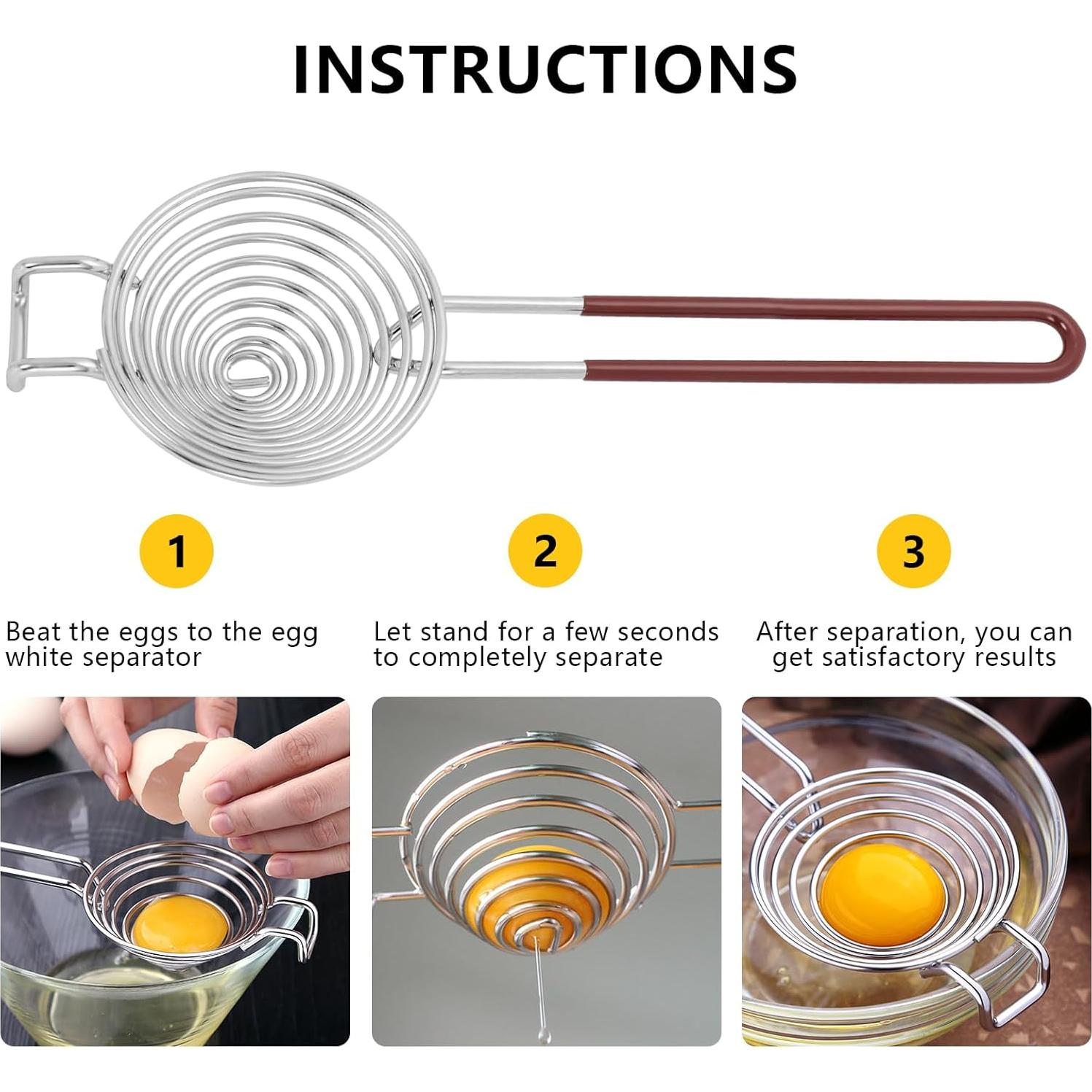Separador de Huevos NileHome Acero Inoxidable 25x8 cm