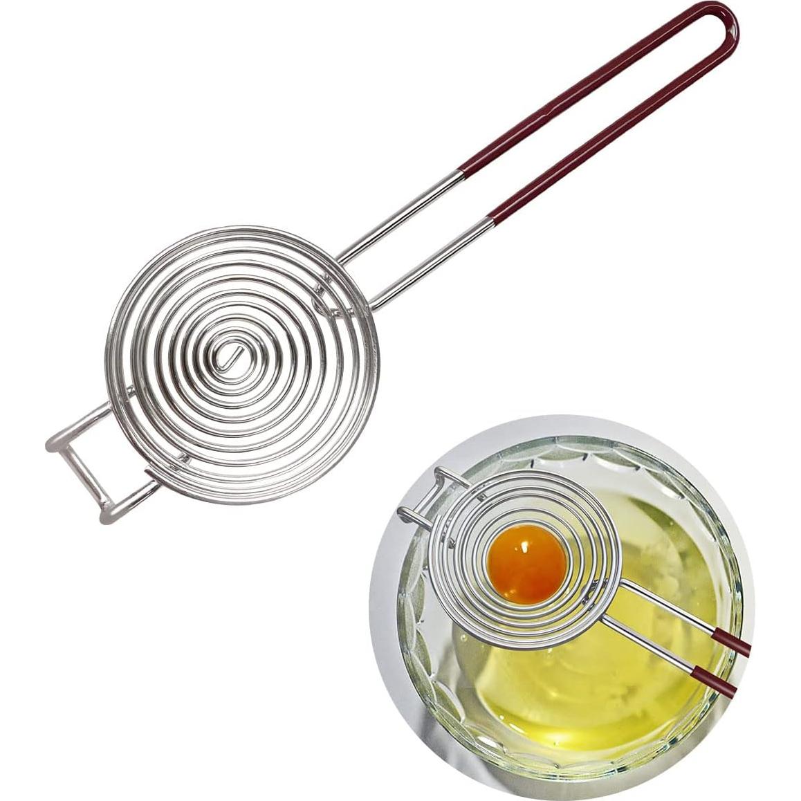 Separador de Yema y Clara de Huevo Yuntop Acero Inoxidable 25.5 cm