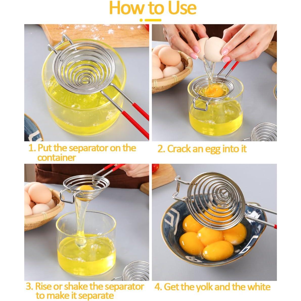 Separador de Yema y Clara de Huevo Ytuomzi Acero Inoxidable 25.5 cm
