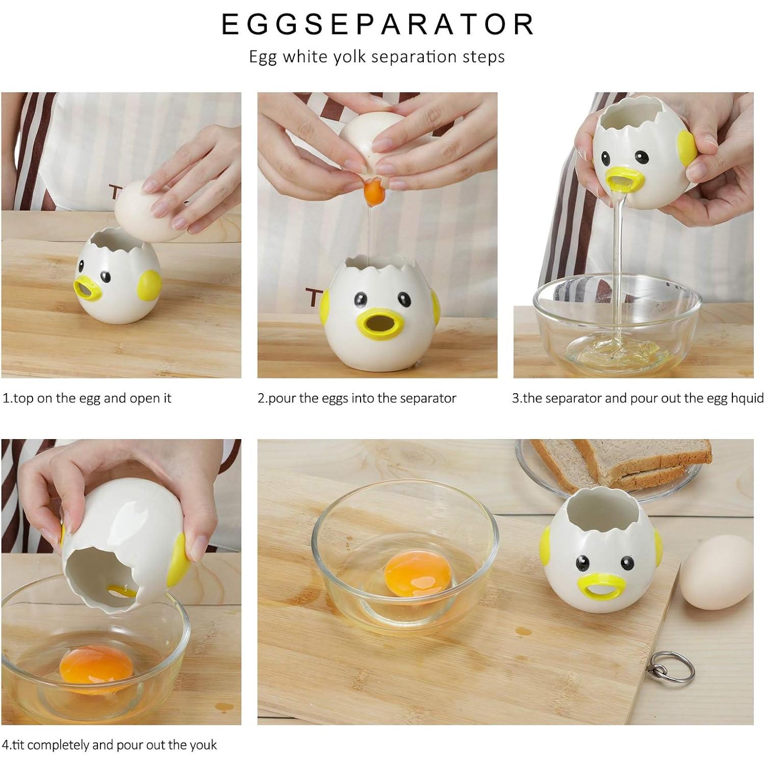 Separador de Huevos Cerámico Sretanj Amarillo 7.62 cm