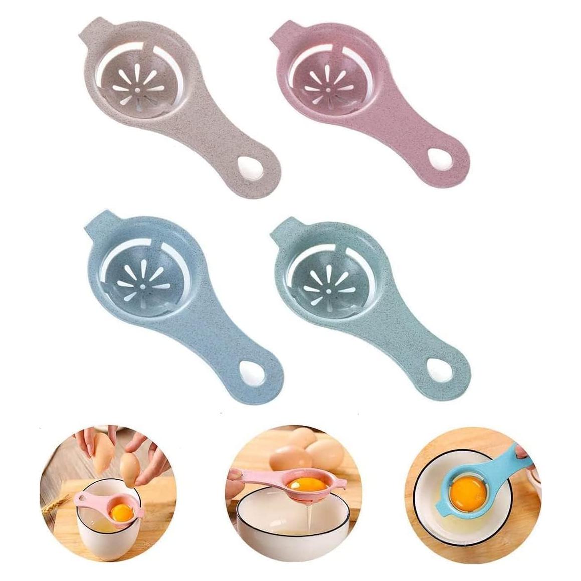 Separador de Clara de Huevo Bamutu 4 Piezas Resina Alimentaria