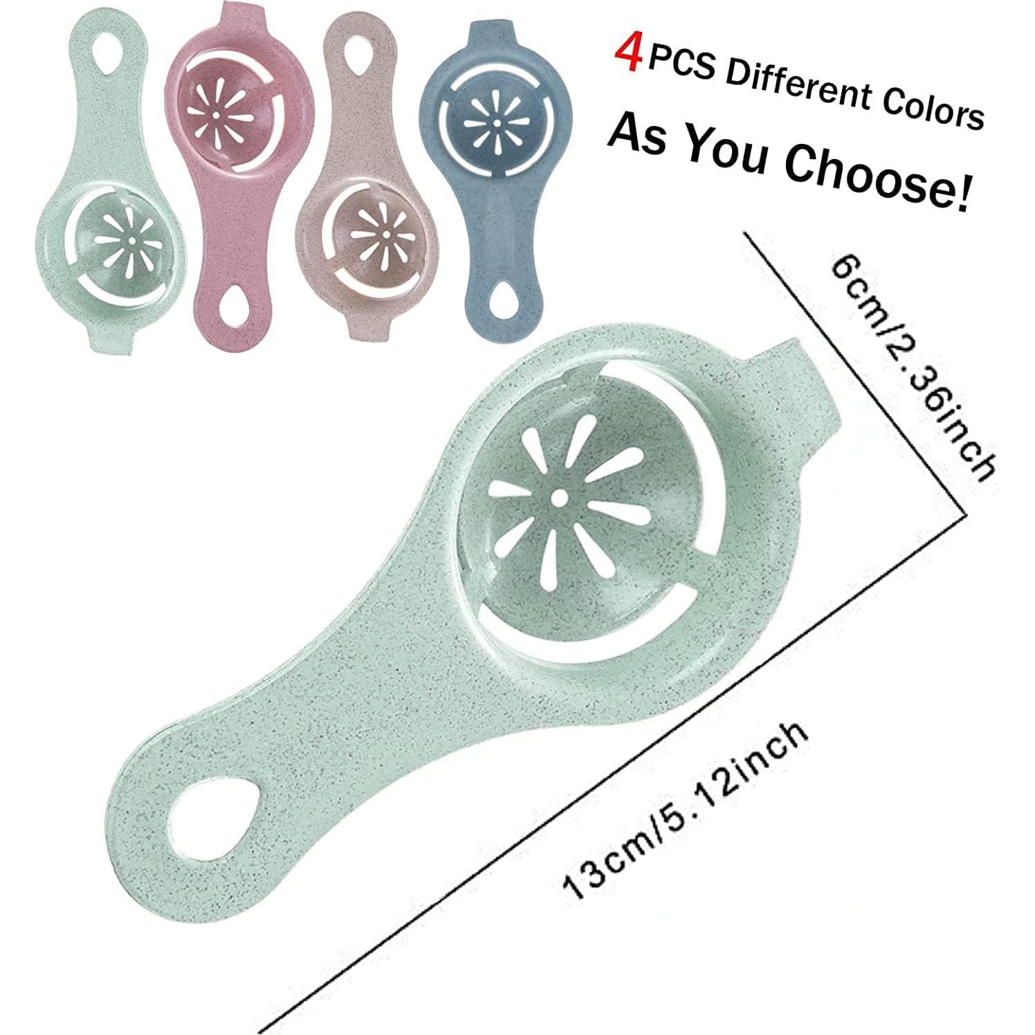 Separador de Clara de Huevo Bamutu 4 Piezas Resina Alimentaria