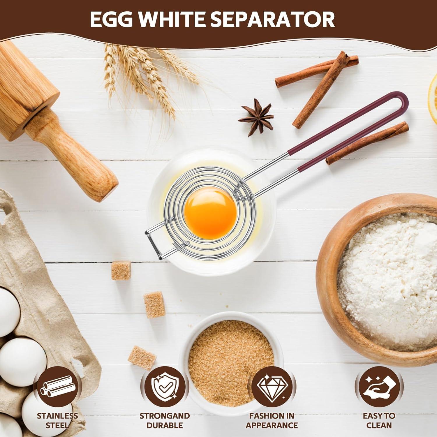 Separador de Huevos Czyan de Acero Inoxidable con Mango de Goma