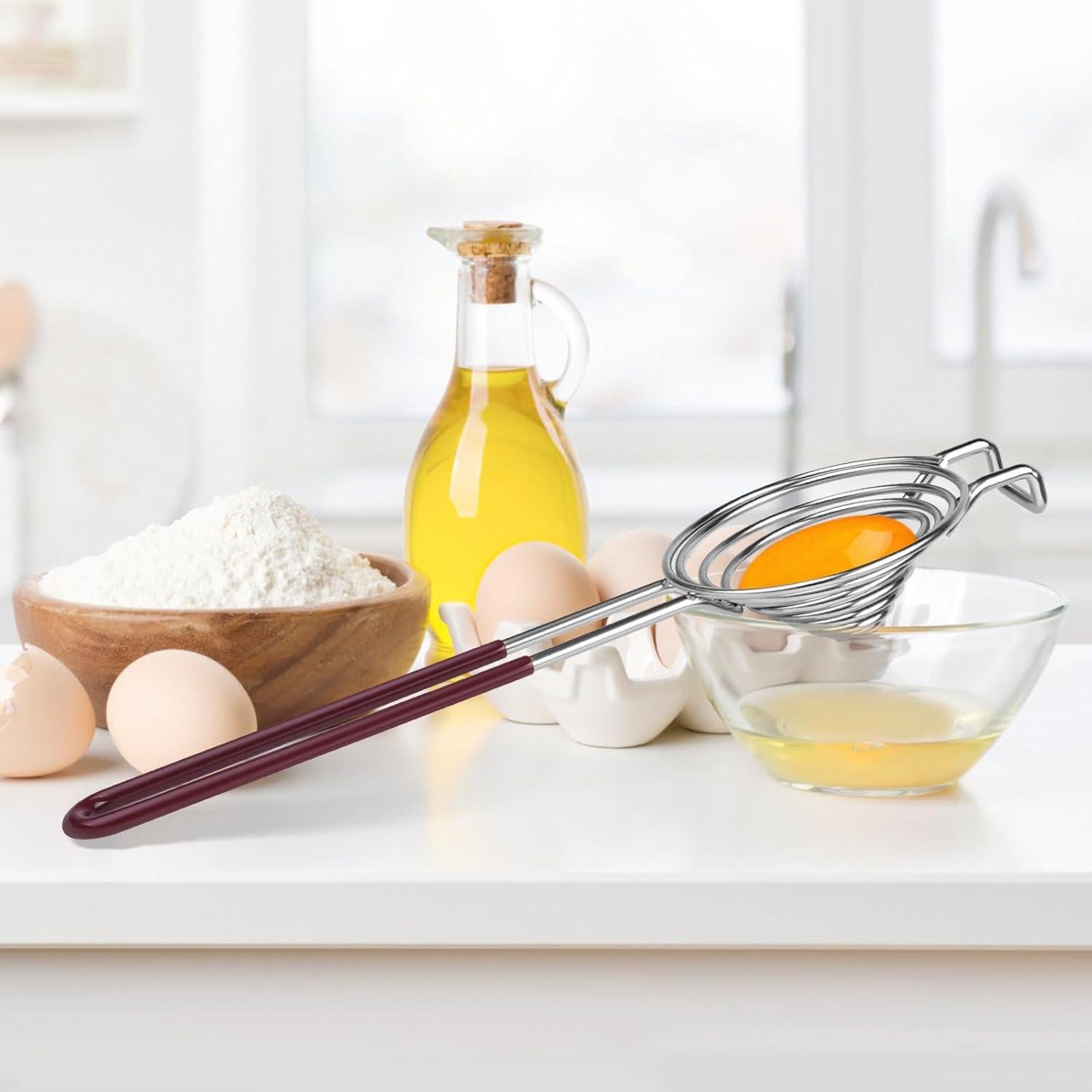 Separador de Huevos Czyan de Acero Inoxidable con Mango de Goma