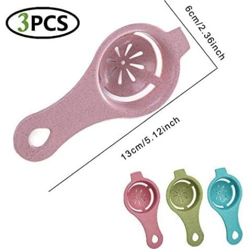 Separador de Yema de Huevo 3PCS VENCILAZY Resina Alimentaria