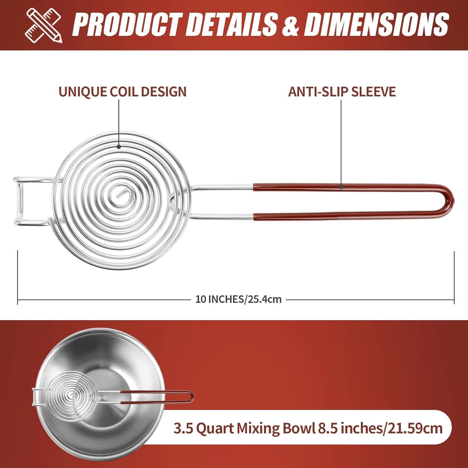 Separador de Huevos SOLEADER - Acero Inoxidable - 25.5 cm