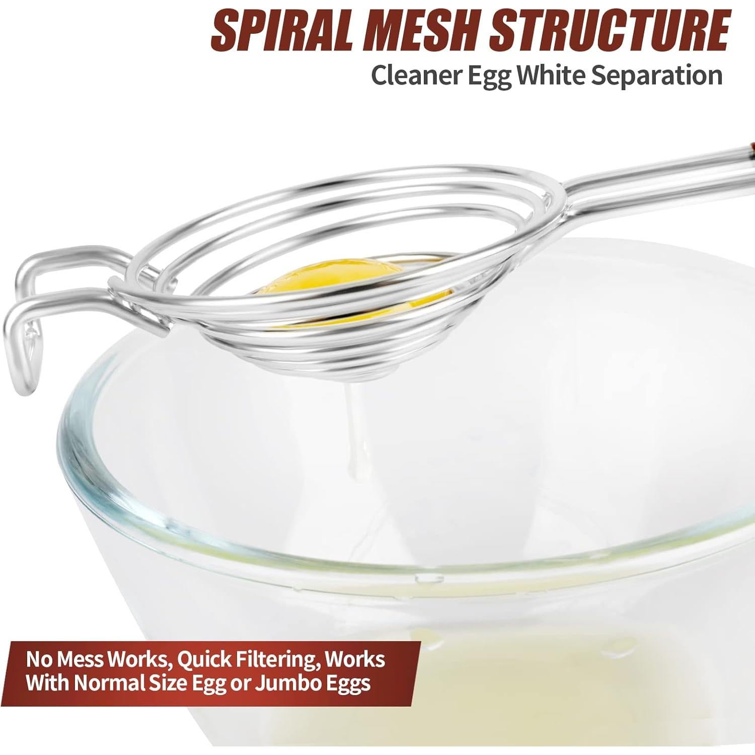 Separador de Huevos SOLEADER - Acero Inoxidable - 25.5 cm