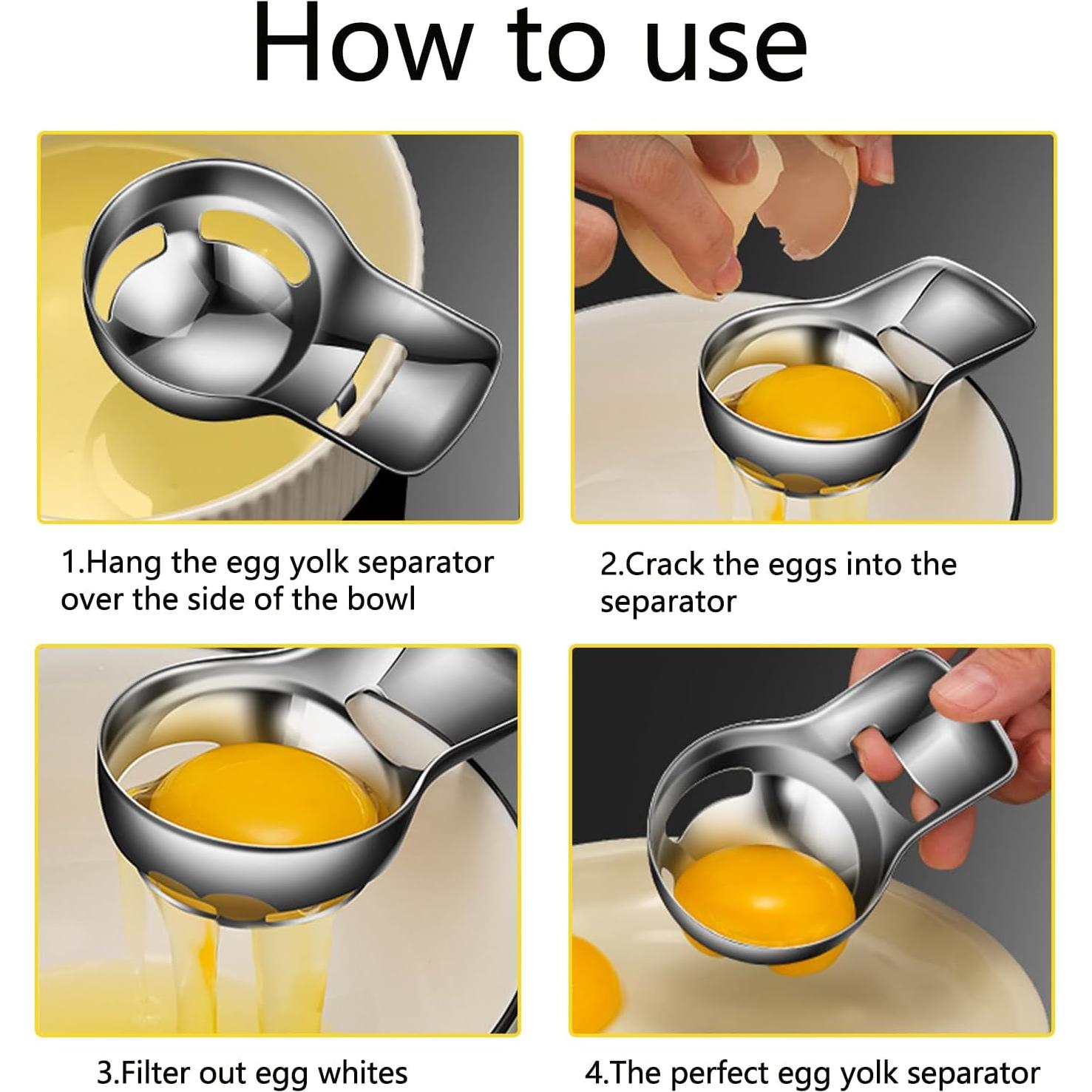 Separador de Yemas de Huevo JIAXIN Acero Inoxidable Grado Alimenticio