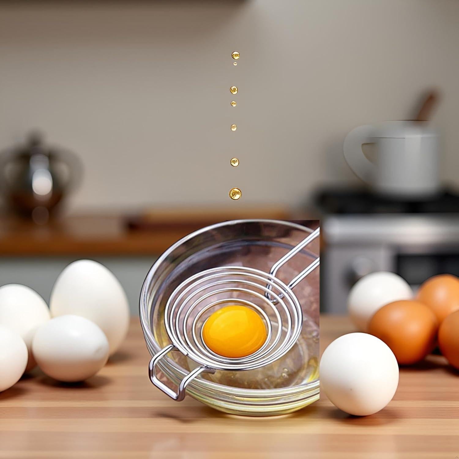 Separador de Huevos Plateado JJLFresheners Acero Inoxidable