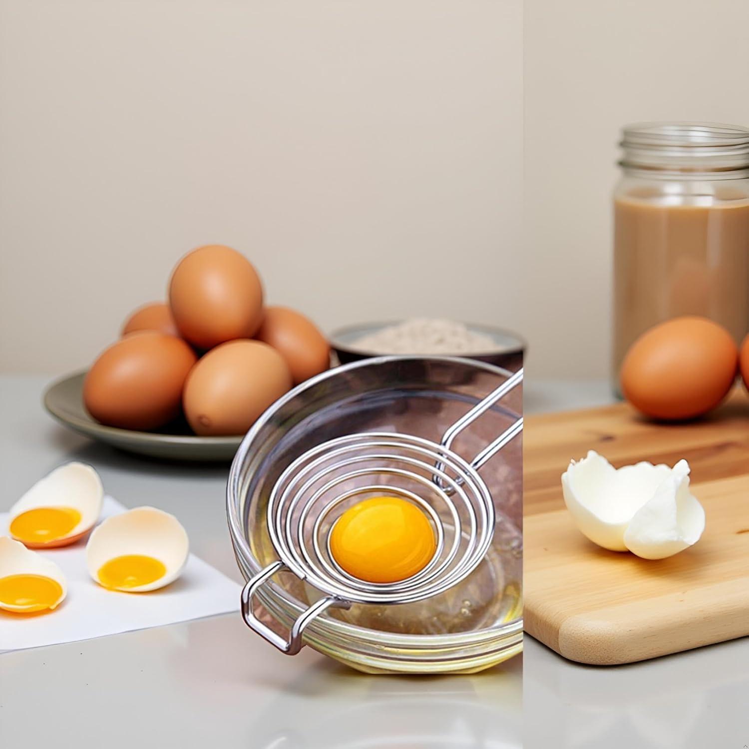 Separador de Huevos Plateado JJLFresheners Acero Inoxidable