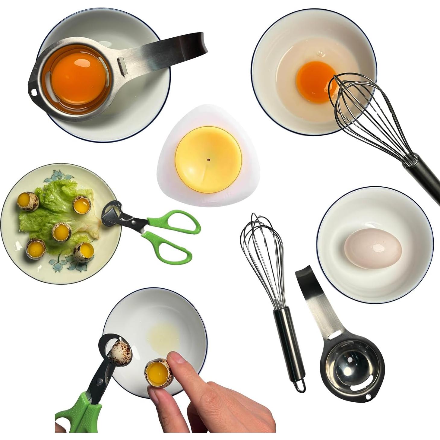 Set de 5 Tijeras para Huevos de Codorniz SmarDTAT - Acero Inoxidable