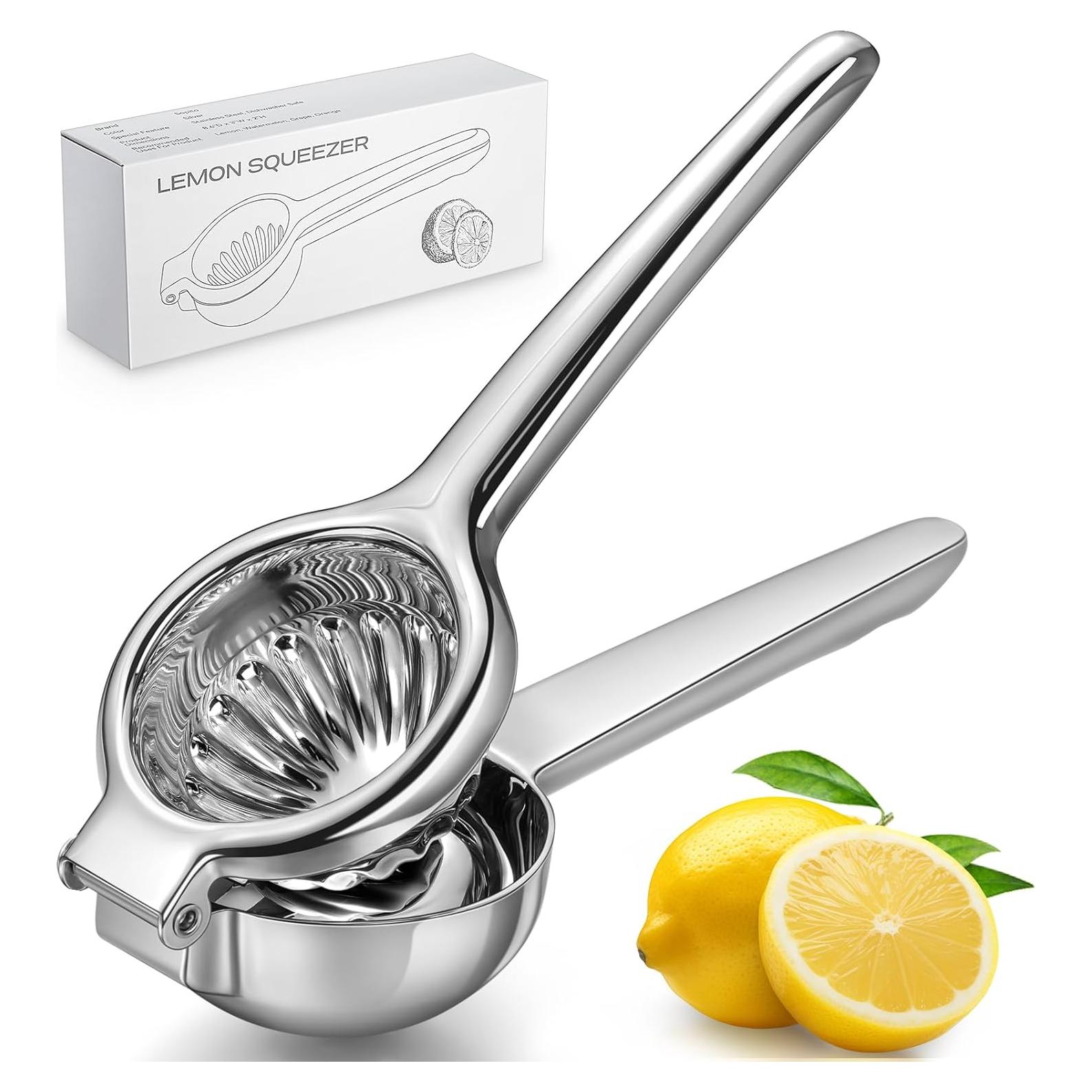 Exprimidor de Limón Sopito de Acero Inoxidable 422g Apto Lavavajillas