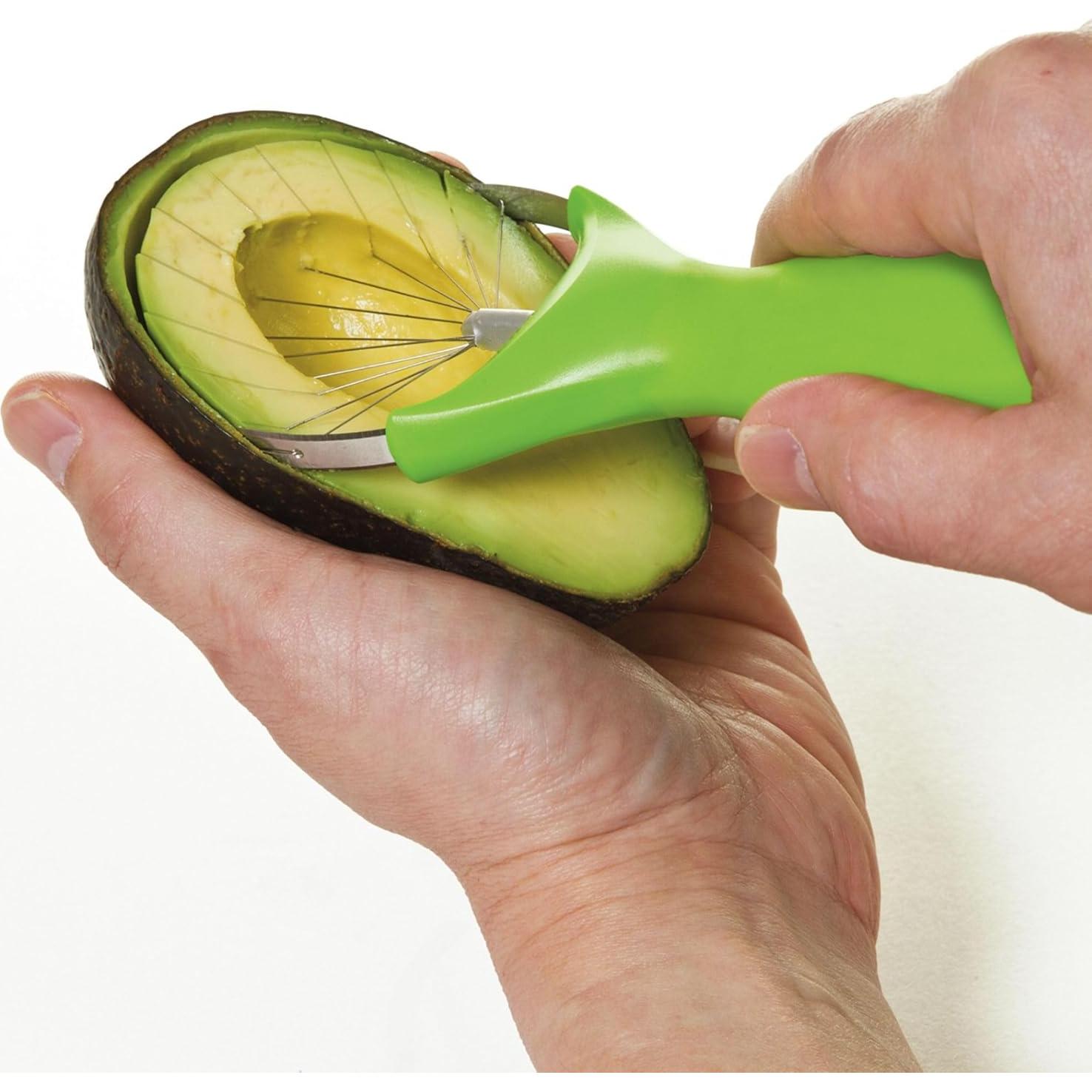 Cortador de Aguacate PrepWorks 3 en 1 - Acero Inoxidable Verde