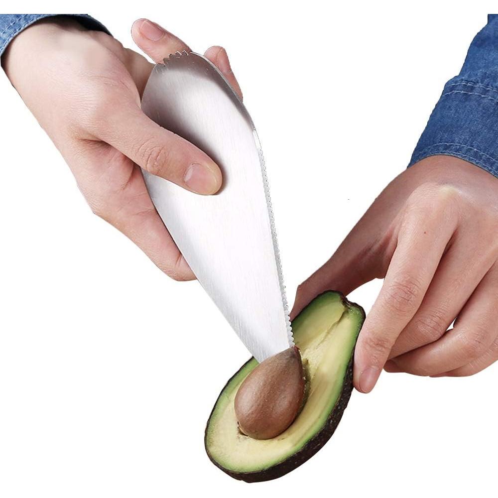 Cortador de Aguacate 3 en 1 JIANGLAI Acero Inoxidable 22 cm