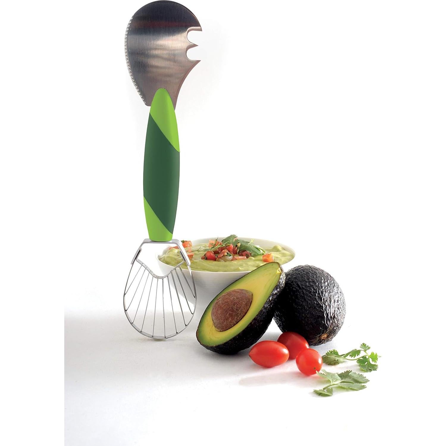 Herramienta 3 en 1 para aguacate Norpro 5172, Verde