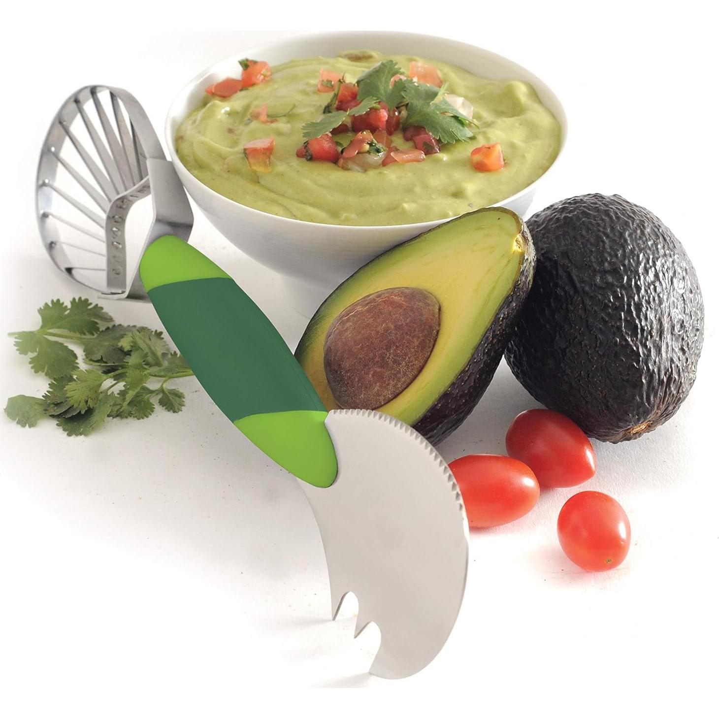 Herramienta 3 en 1 para aguacate Norpro 5172, Verde