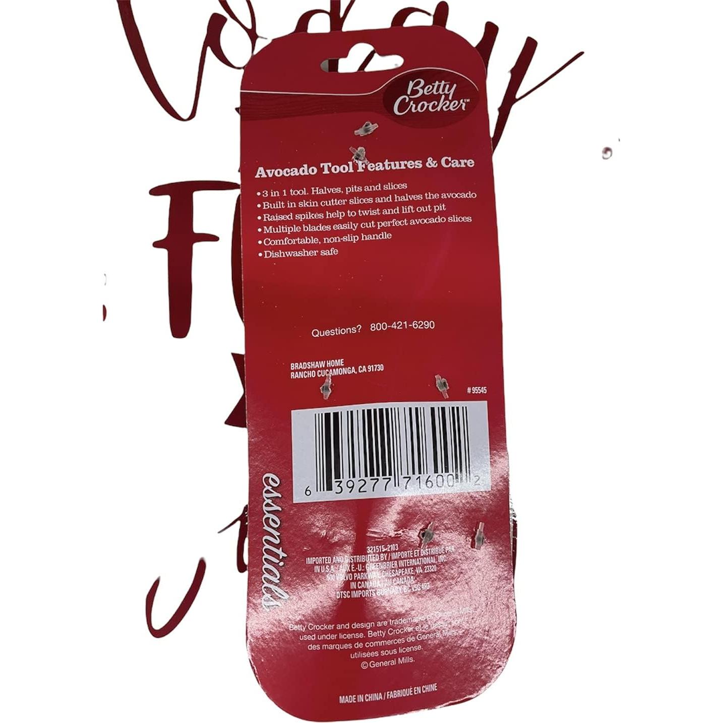 Herramienta de Aguacate Betty Crocker - Pelador y Cortador Manual