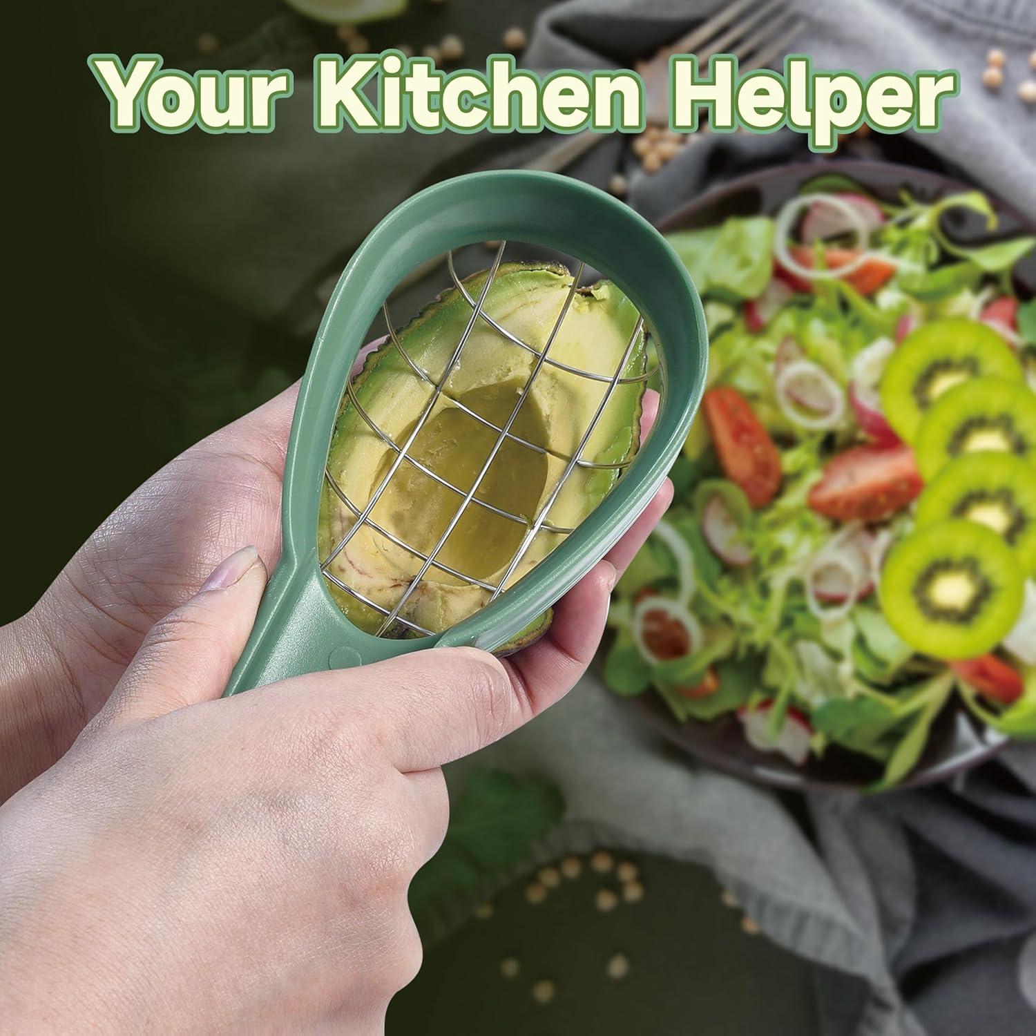 Cortador de Aguacate 3 en 1 XIOQINE con Cuchillo para Kiwi