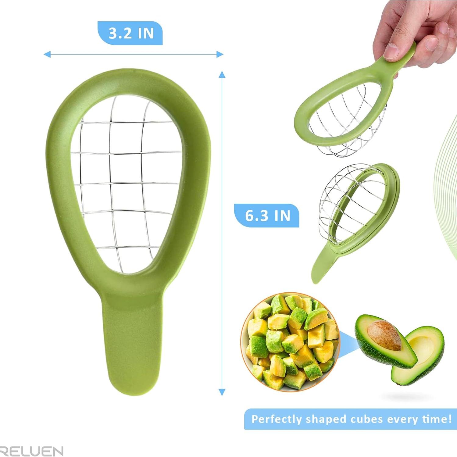Cortador de Aguacate Reluen 3 en 1 - Mango Ergonómico 16 cm