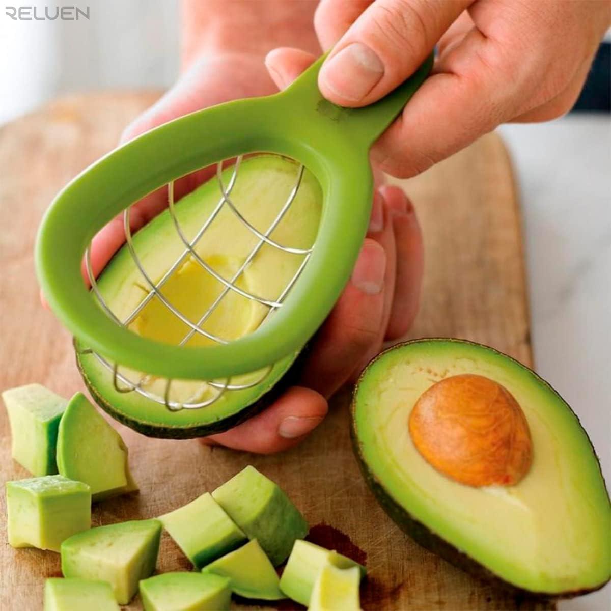 Cortador de Aguacate Reluen 3 en 1 - Mango Ergonómico 16 cm