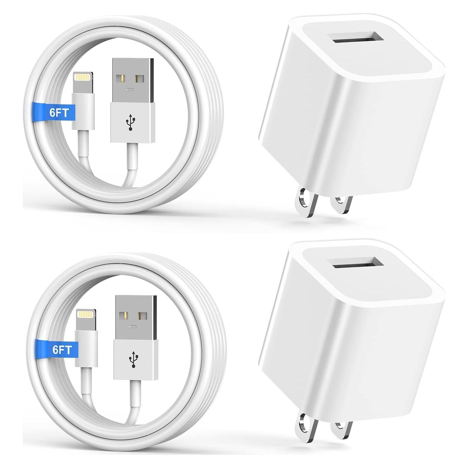 Cargador iPhone esbeecables 2Pack 6FT Carga Rápida USB