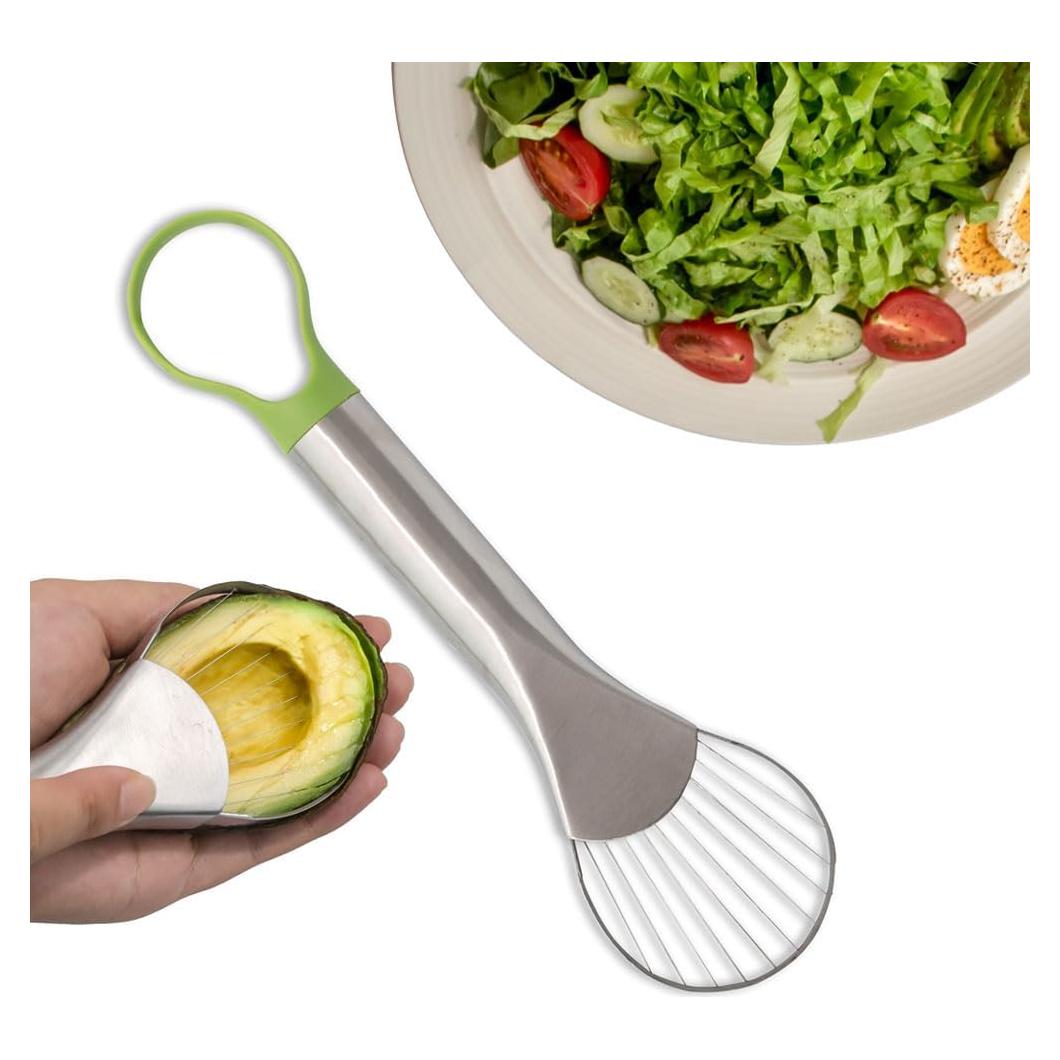 Cortador de Aguacate OnewCheng 2 en 1 Acero Inoxidable