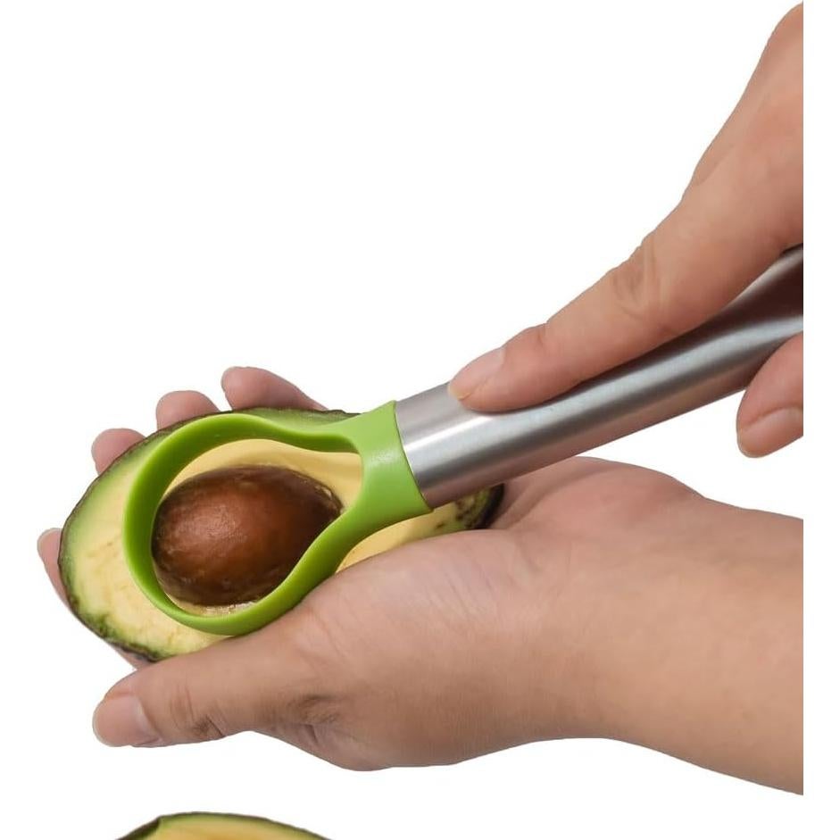 Cortador de Aguacate OnewCheng 2 en 1 Acero Inoxidable
