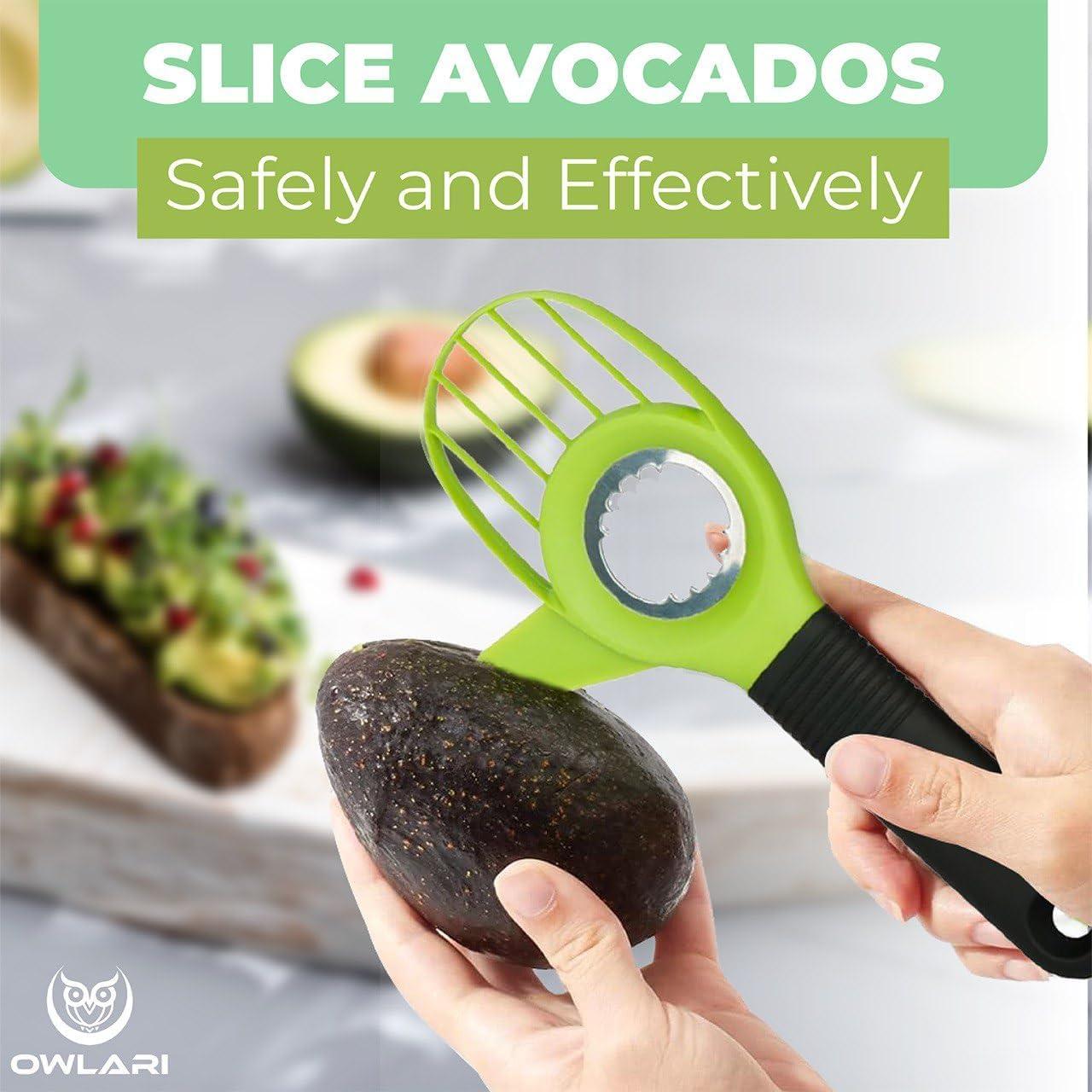 Cortador 3 en 1 de Aguacate y Piña OWLARI - Acero Inoxidable