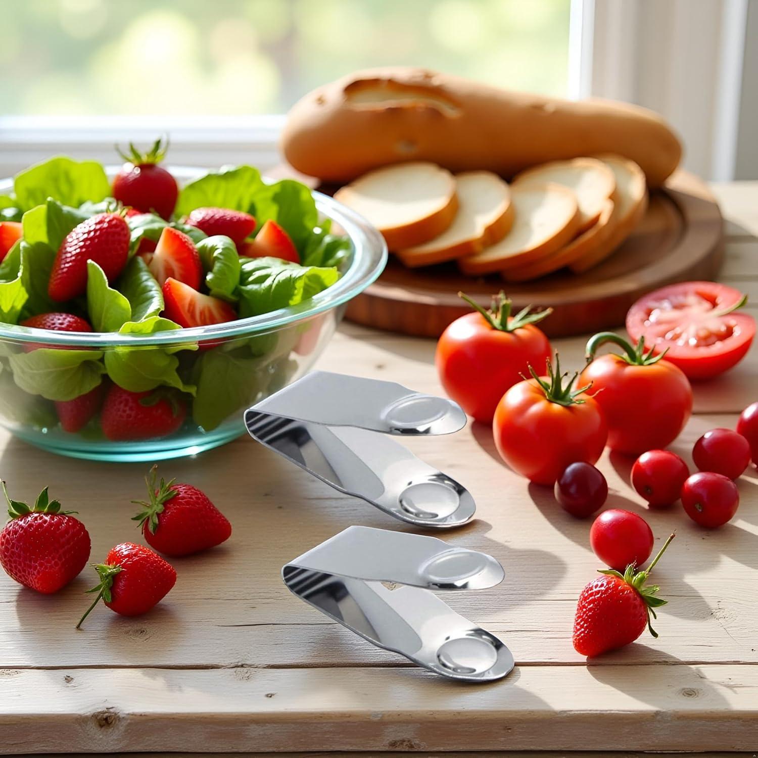 Desgajadora de Fresas JJLFresheners Acero Inoxidable 2 Piezas