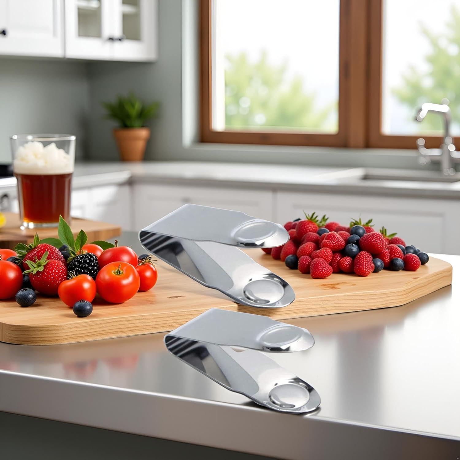 Desgajadora de Fresas JJLFresheners Acero Inoxidable 2 Piezas