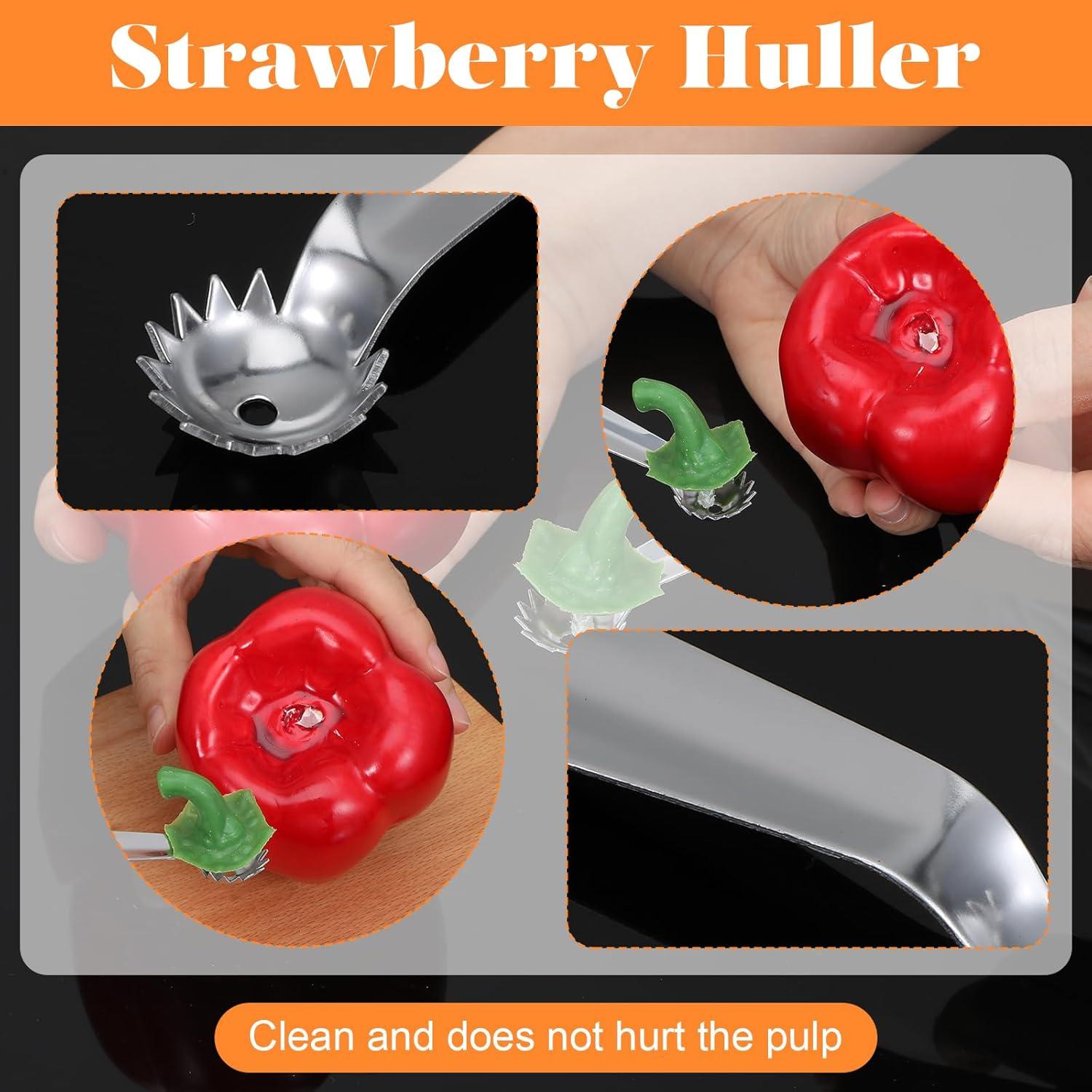 Removedor de Tallo de Tomate y Fresa Quilax - Acero Inoxidable