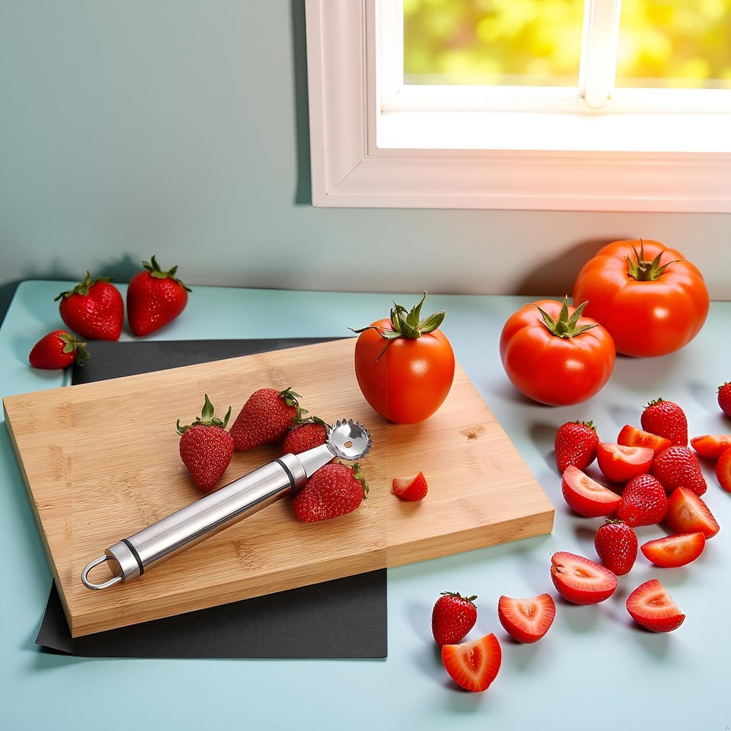 Herramienta de despalillado Jowxsx de acero inoxidable 15.24 cm