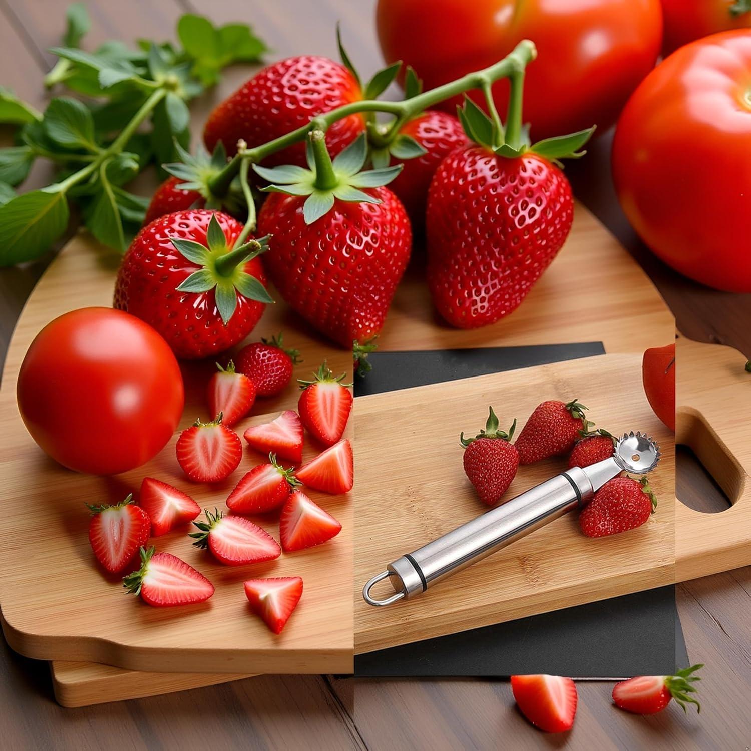 Herramienta de despalillado Jowxsx de acero inoxidable 15.24 cm