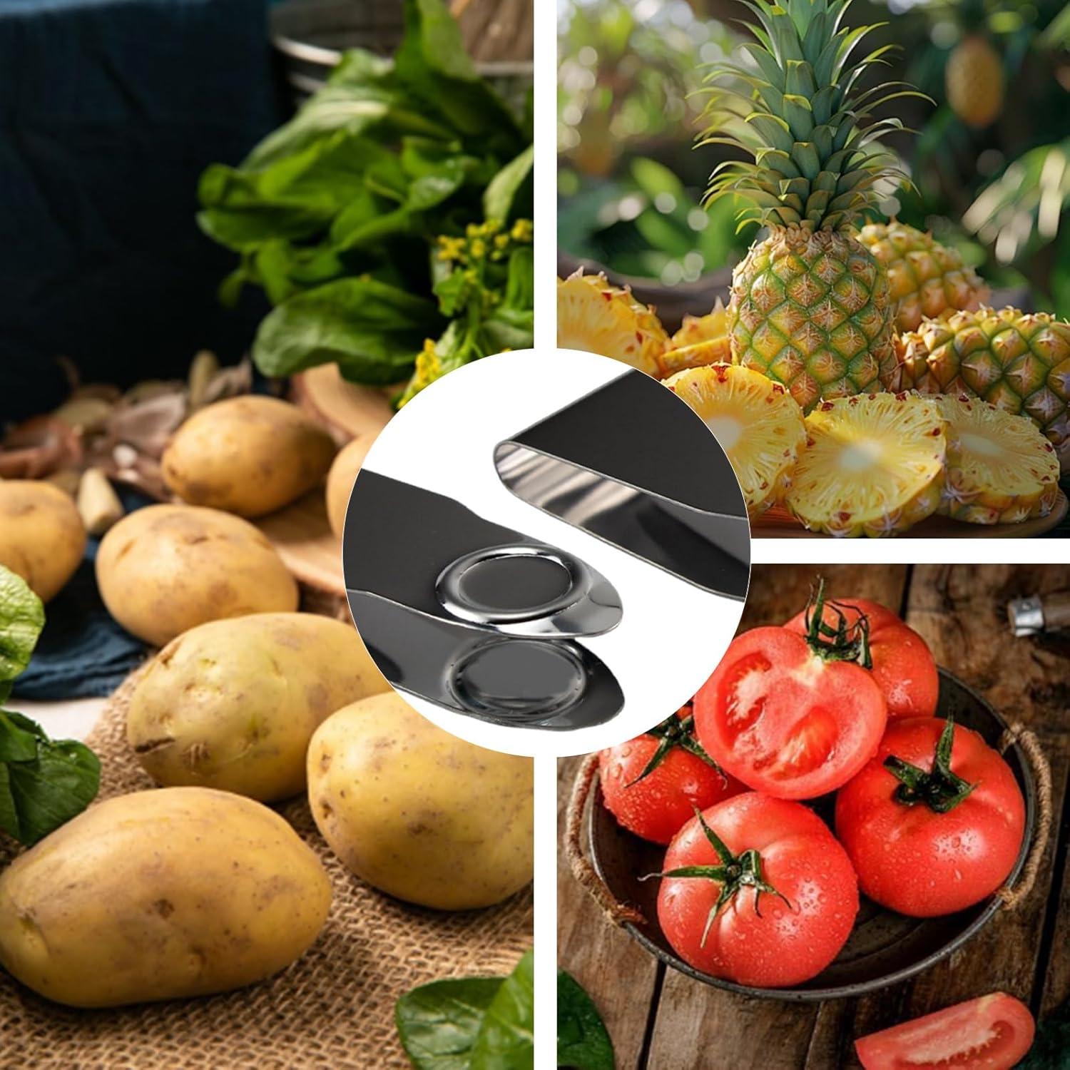 4 Desgajadoras de Fresas Acero Inoxidable Zuylikxy - Herramientas de Cocina