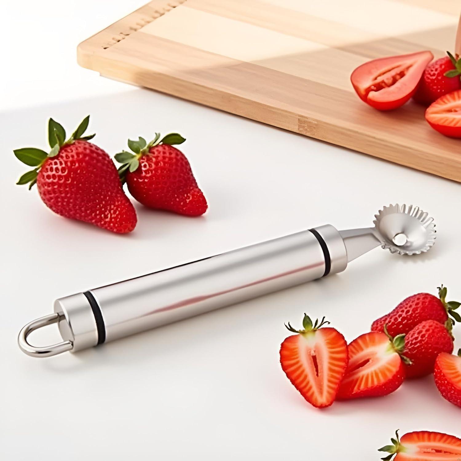 Herramienta de deshuesar fresas y tomates DPWOUM de acero inoxidable