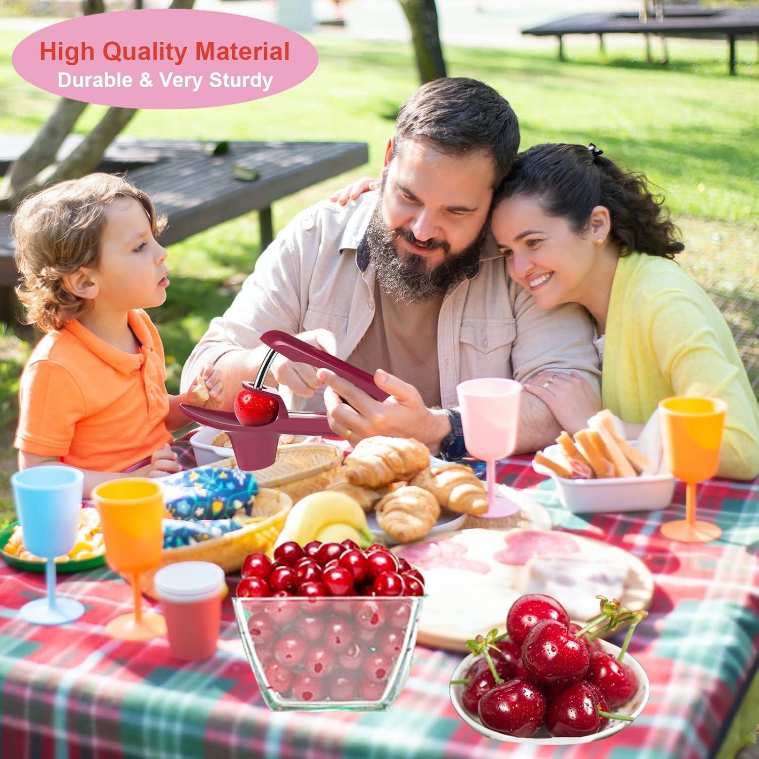 Quita Huesos de Cereza EddHomes Rojo, Acero Inoxidable, 116g