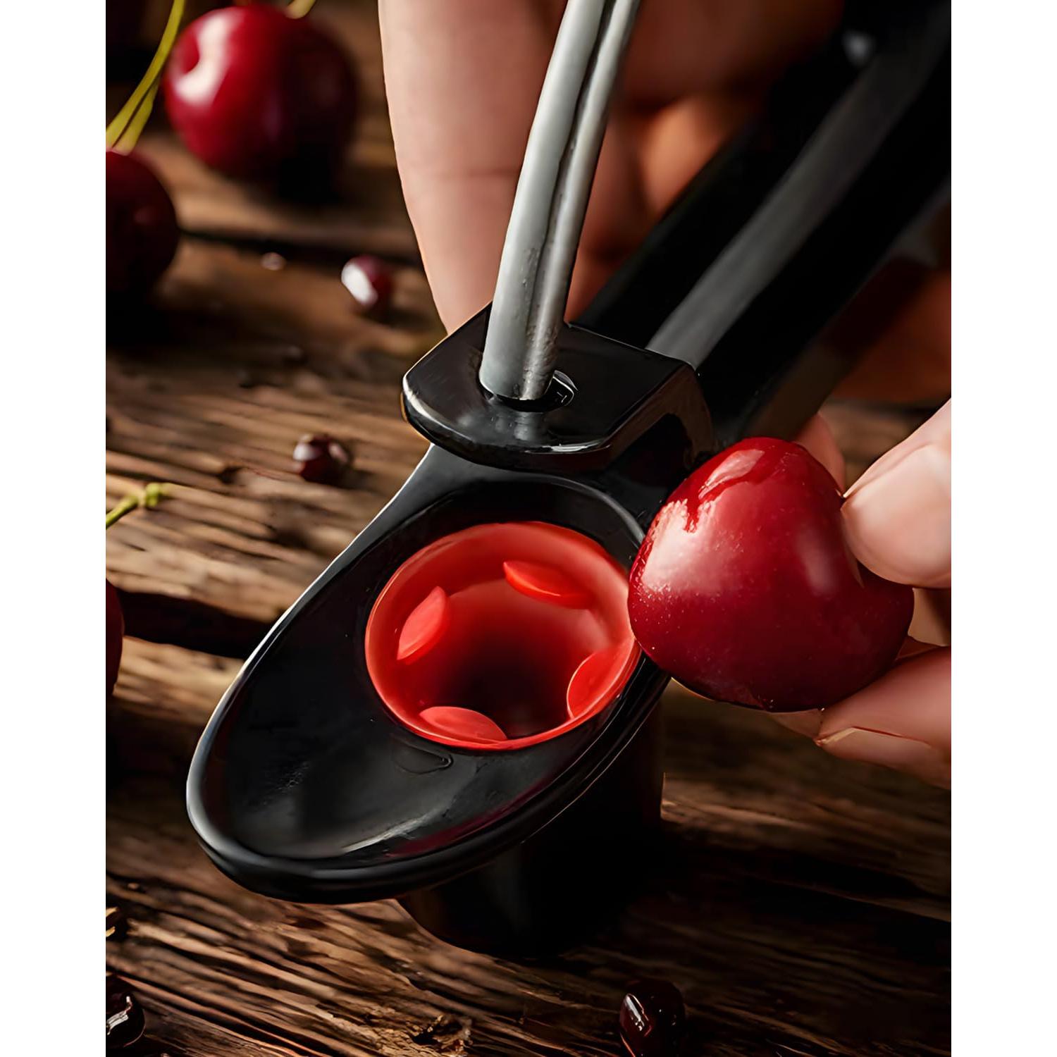 Deshuesador de Cereza Dumsud Negro, Herramienta Manual Eficaz