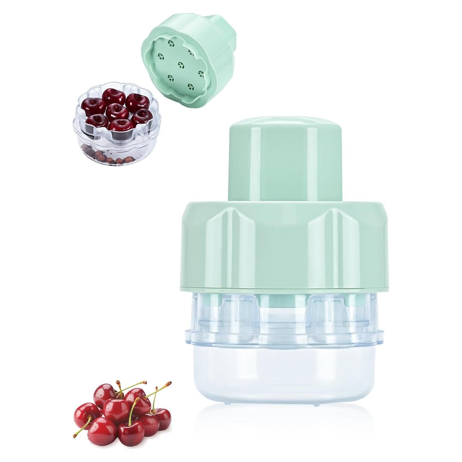 Quita Huesos de Cereza BLEAKTEIR Verde - Herramienta Rápida