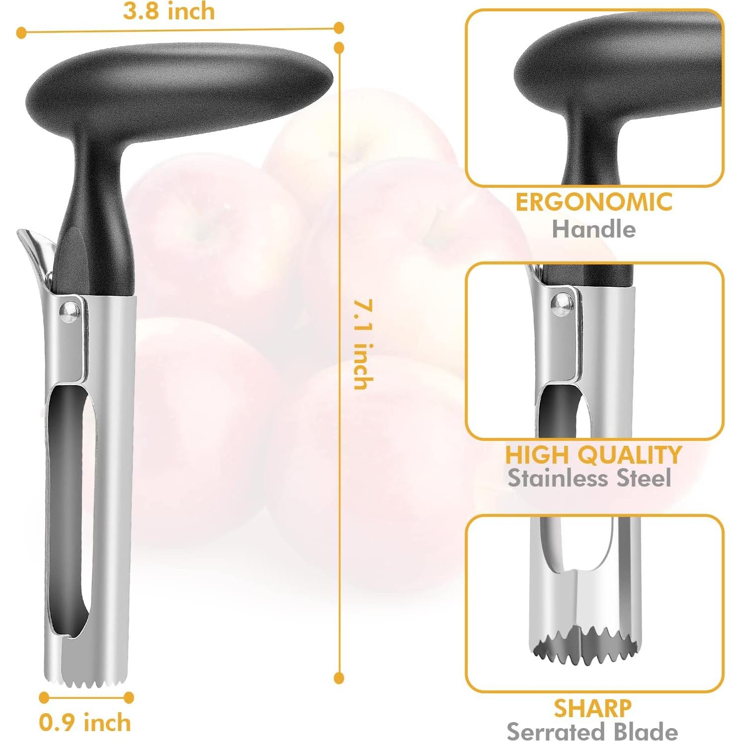 Corador de Manzanas PTNITWO Acero Inoxidable Mango Ergonómico
