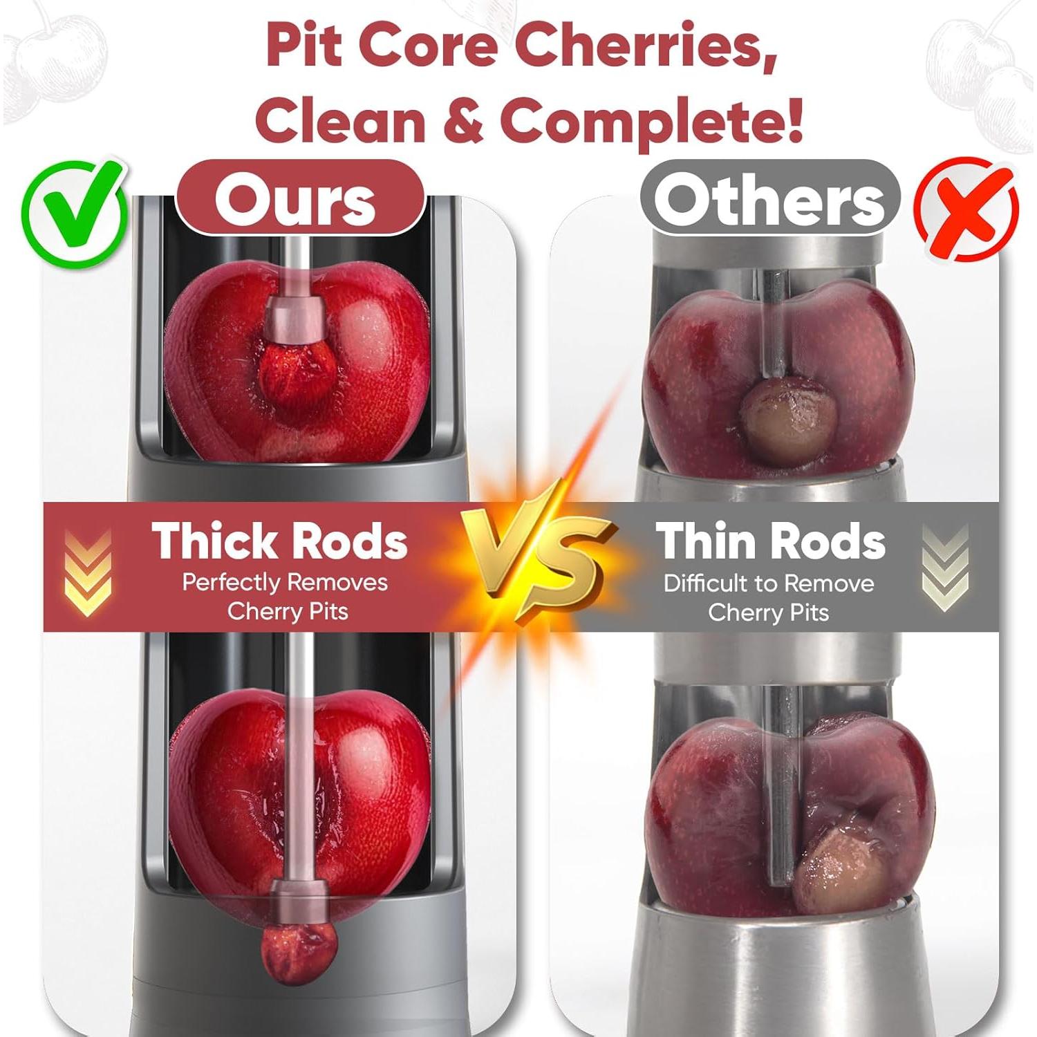 Removedor de Huesos de Cereza PIUGERU Grande 33mm Acero Inoxidable