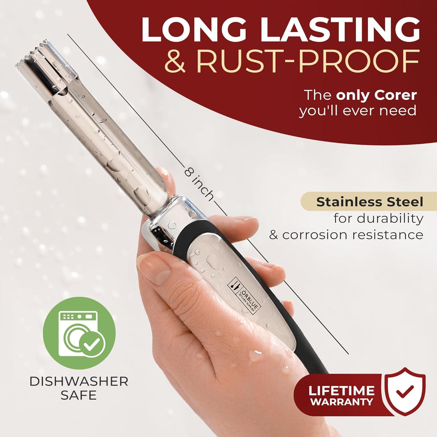 Extractor de Corazón de Manzana Orblue Premium - Acero Inoxidable