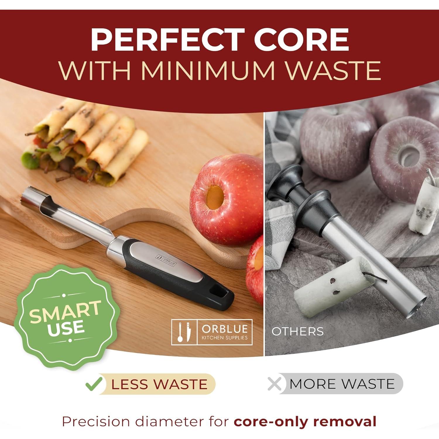 Extractor de Corazón de Manzana Orblue Premium - Acero Inoxidable