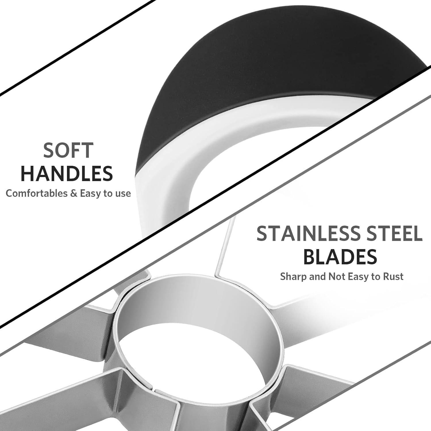 Juego de Cortador y Descorazonador de Manzanas Asdirne 18cm