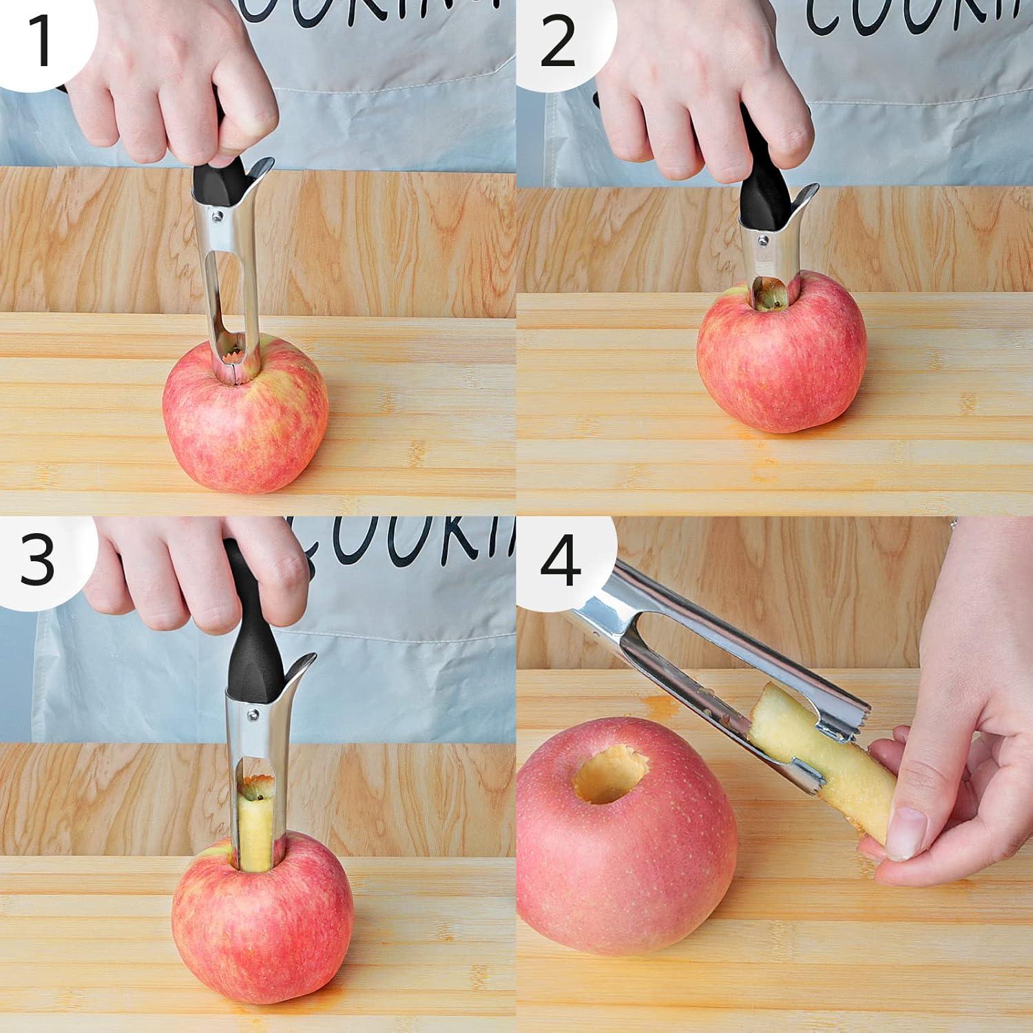 Juego de Cortador y Descorazonador de Manzanas Asdirne 18cm