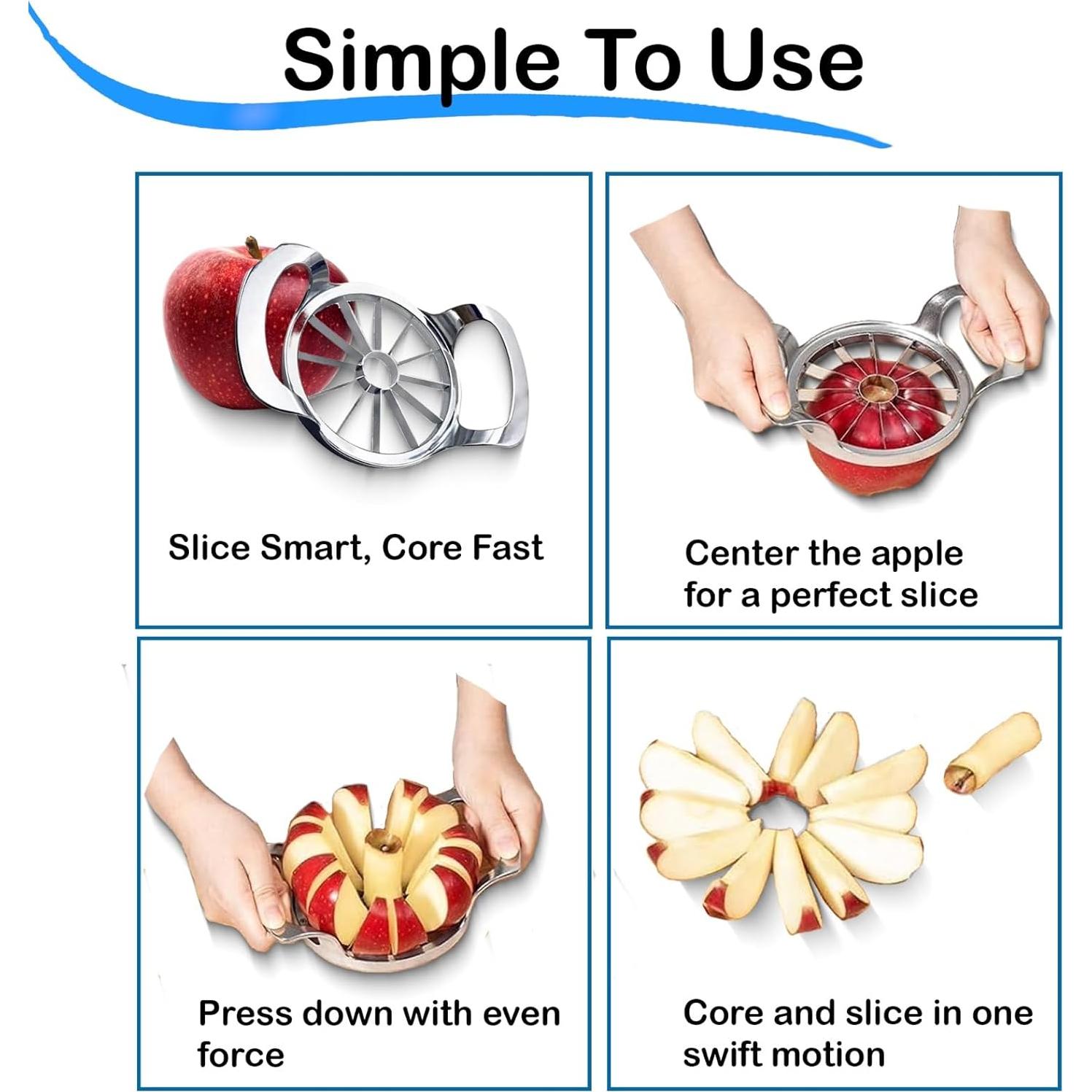 Cortador y Descorazonador de Manzanas KNS ESSENTIALS 12 Cuchillas