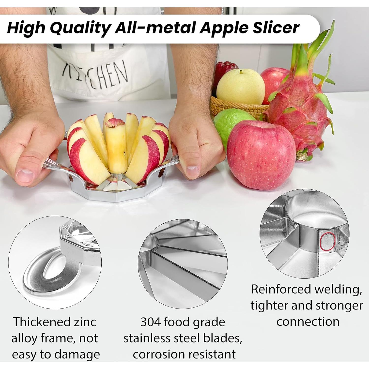 Cortador de Manzanas SPEENSUN Metálico 12 Cuchillas 10 cm