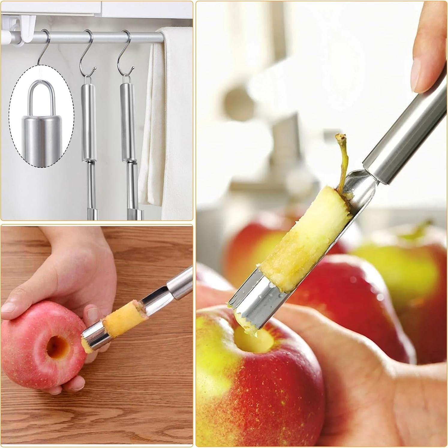 Juego de 2 Quita Corazones de Fruta Nogeqi Acero Inoxidable