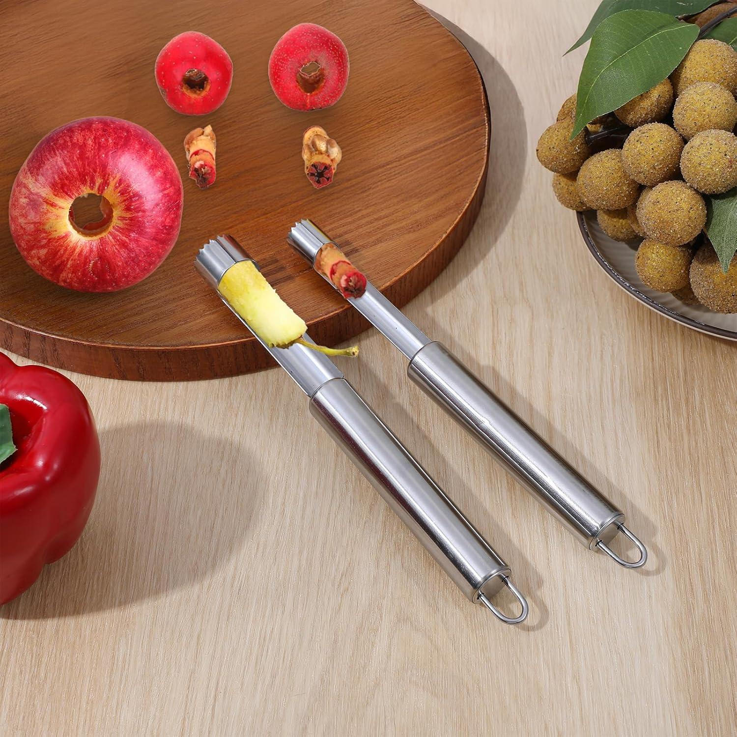 Juego de 2 Quita Corazones de Fruta Nogeqi Acero Inoxidable